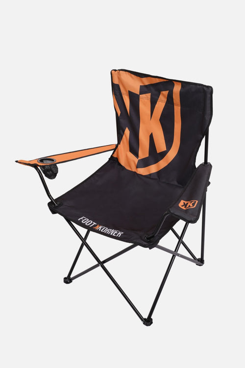 Chaise Pliante FK II  - Noir/Orange - FootKorner Testing