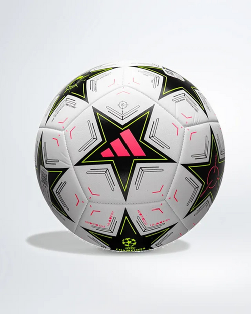 Ballon d'entrainement Adidas LDC 2024/2025 - Blanc/Rose/Noir - FootKorner Testing