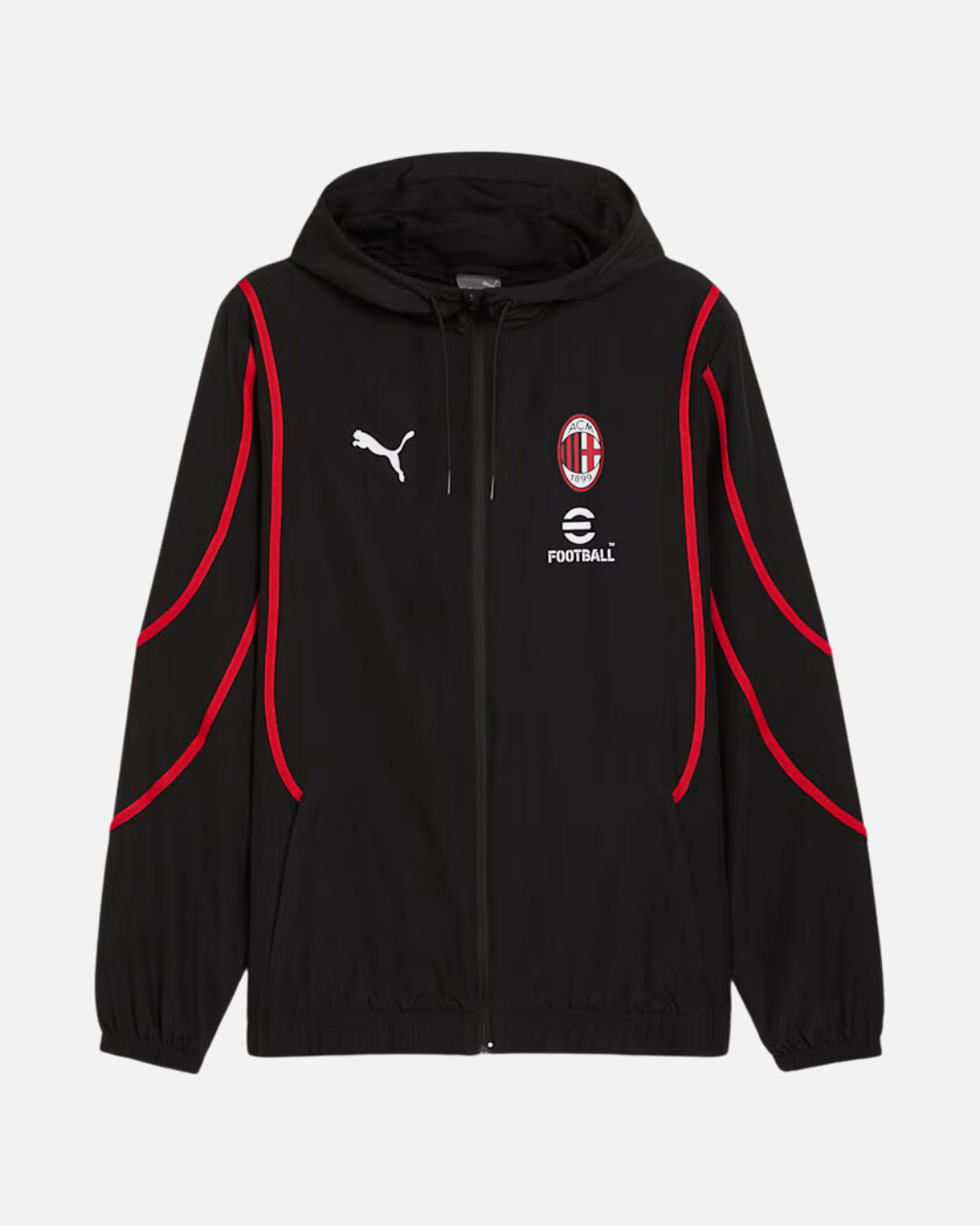 FootKorner TestingVeste de survêtement AC Milan 2024/2025 - Rouge/Noir