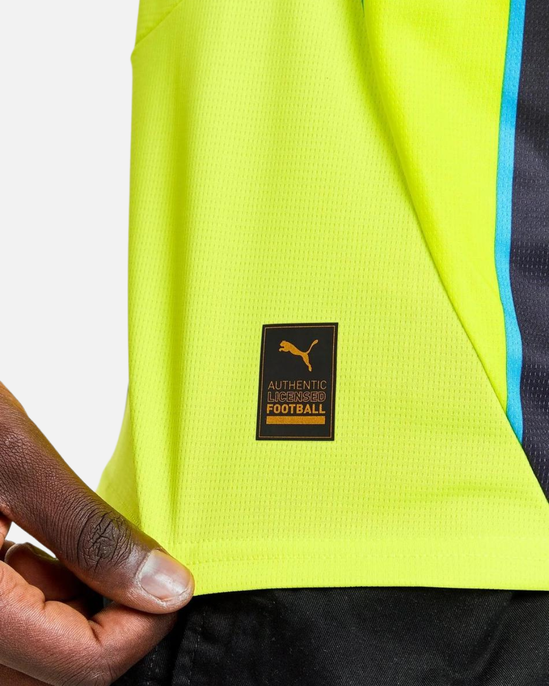 FootKorner TestingMaillot Extérieur Manchester City 2024/2025 - Jaune/Noir/Bleu