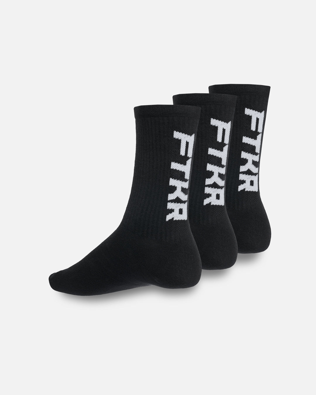 FootKorner TestingPack de 3 paires de chaussettes longues FTKR - Noir