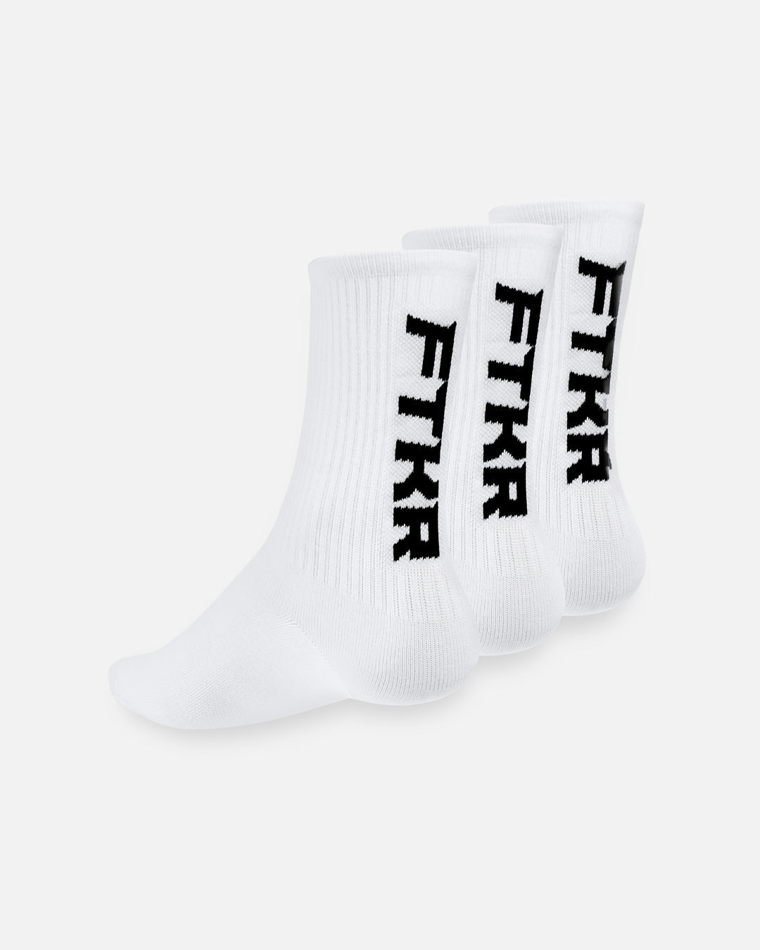 FootKorner TestingPack de 3 paires de chaussettes longues FTKR - Blanc