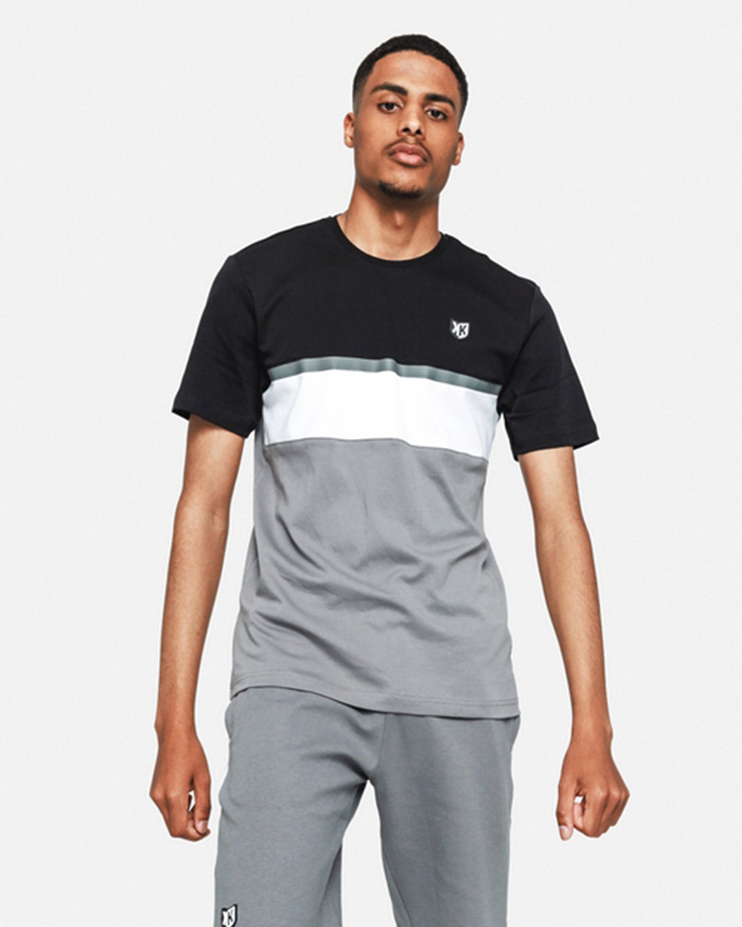 FootKorner TestingT-Shirt FK Sicarios V - Gris/Noir/Blanc