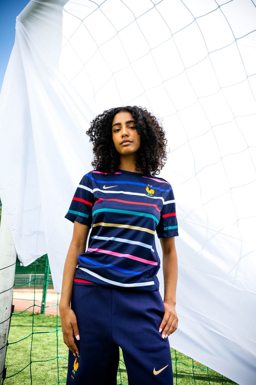 FootKorner TestingMaillot Pré-Match Equipe de France 2024 - Bleu/Rouge/Blanc