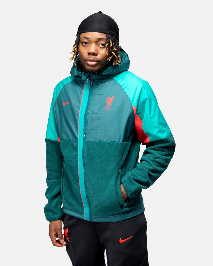 FootKorner TestingVeste à capuche Liverpool - Vert/Rouge