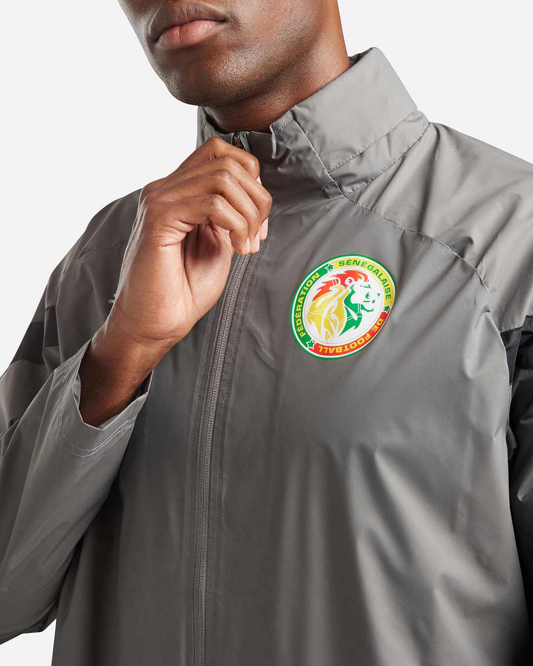 FootKorner TestingVeste Coupe-Vent Sénégal  - Gris/Noir