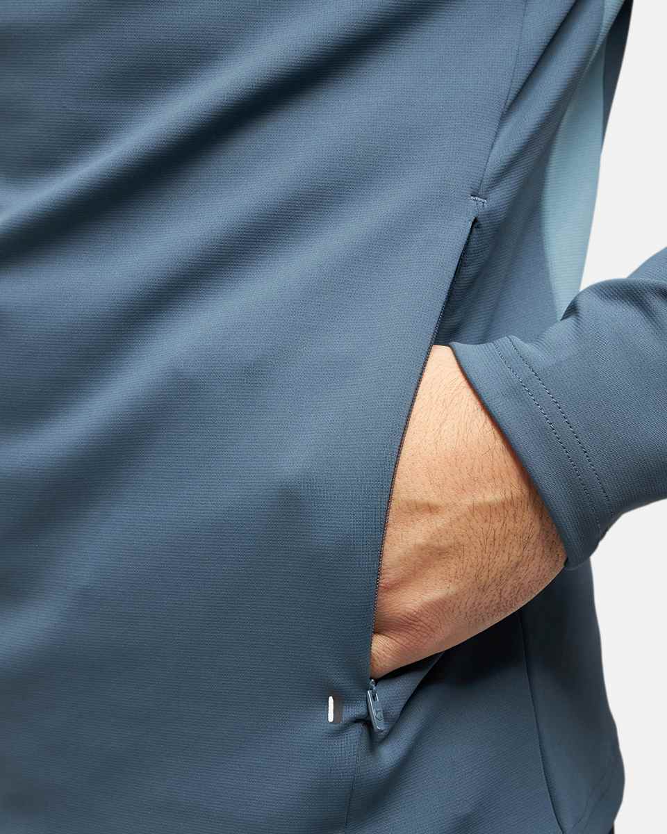 FootKorner TestingHaut 1/2 Zip FK Rocks II Cagoule Intégrée - Bleu