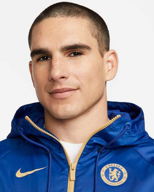 Coupe-Vent Chelsea - Bleu/Noir/Doré - FootKorner Testing