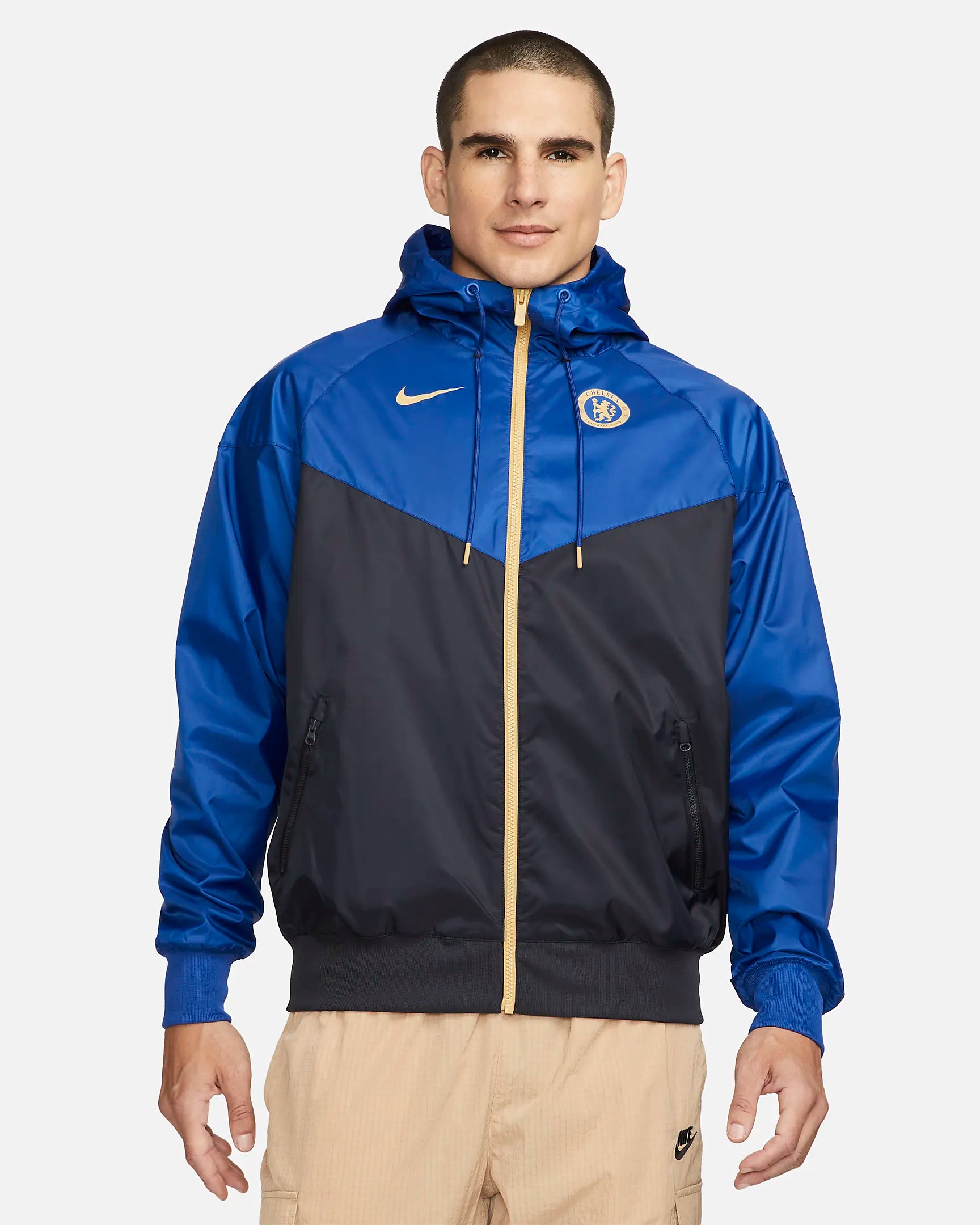 FootKorner TestingCoupe-Vent Chelsea - Bleu/Noir/Doré