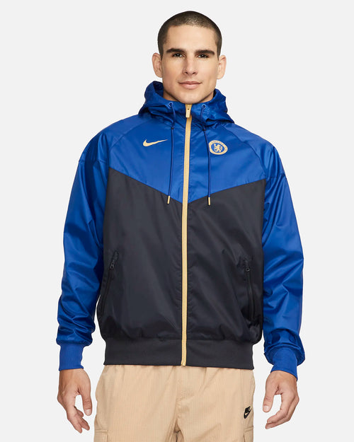 Coupe-Vent Chelsea - Bleu/Noir/Doré - FootKorner Testing