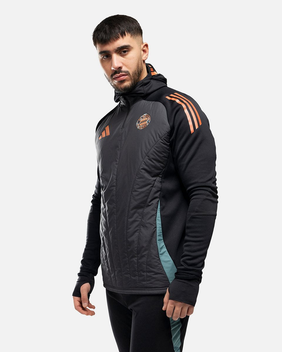 FootKorner TestingHaut Bayern Munich 2024/2025 cagoule intégrée - Noir