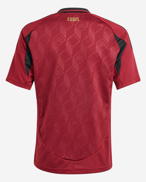 Maillot Domicile Belgique Junior 2024 - Bordeaux/Noir - FootKorner Testing