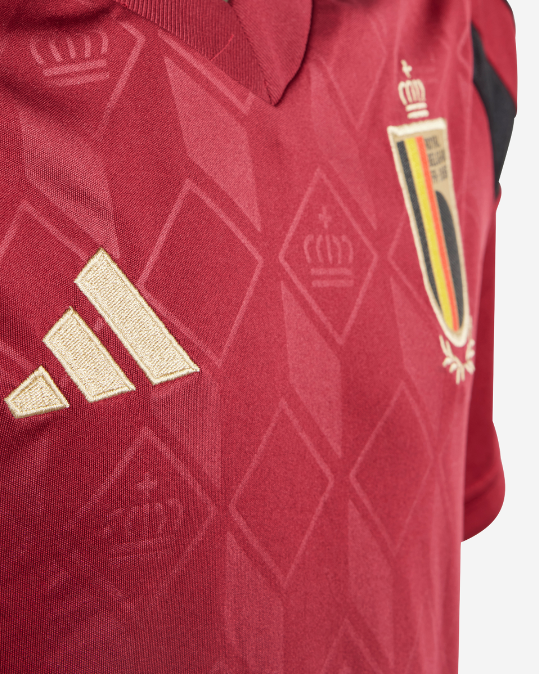 FootKorner TestingMaillot Domicile Belgique Junior 2024 - Bordeaux/Noir