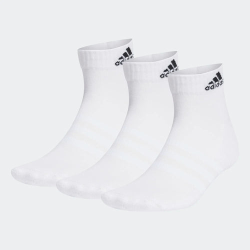 Pack 3 paires de chaussettes Adidas courtes - Blanc - FootKorner Testing