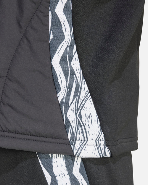 Haut 1/4 zip Arsenal 2025 Cagoule Intégrée - Noir/Rouge/vert - FootKorner Testing