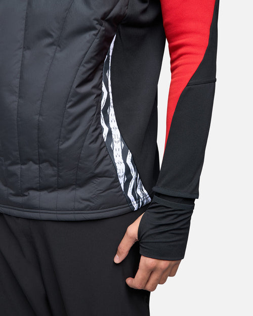 Haut 1/4 zip Arsenal 2025 Cagoule Intégrée - Noir/Rouge/vert - FootKorner Testing