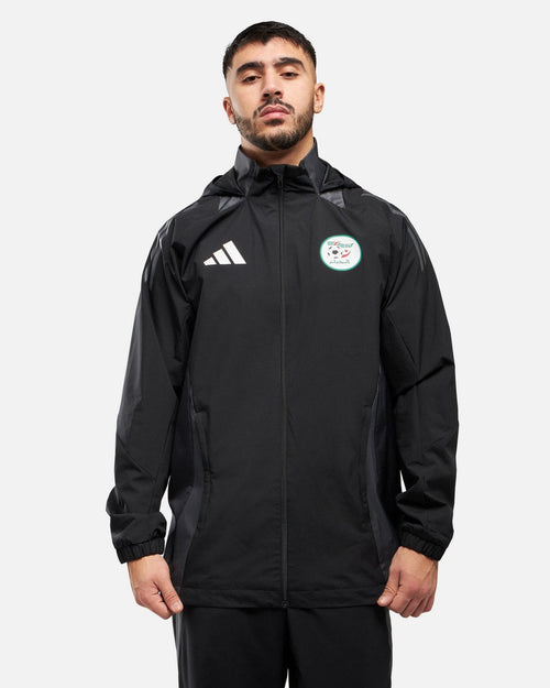 Veste coupe-vent Algérie 2025 - Noir/Gris - FootKorner Testing