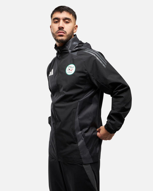 Veste coupe-vent Algérie 2025 - Noir/Gris - FootKorner Testing