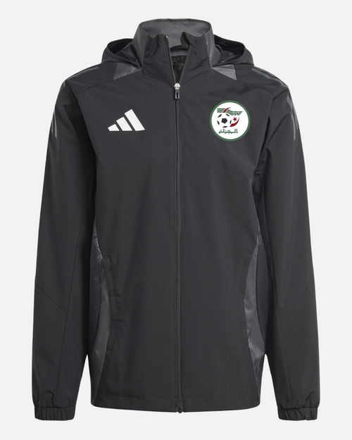 Veste coupe-vent Algérie 2025 - Noir/Gris - FootKorner Testing