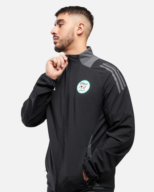 Veste de survêtement Algérie 2025 - Noir/Gris - FootKorner Testing