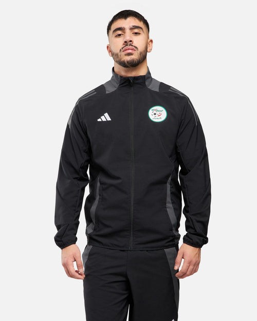 Veste de survêtement Algérie 2025 - Noir/Gris - FootKorner Testing