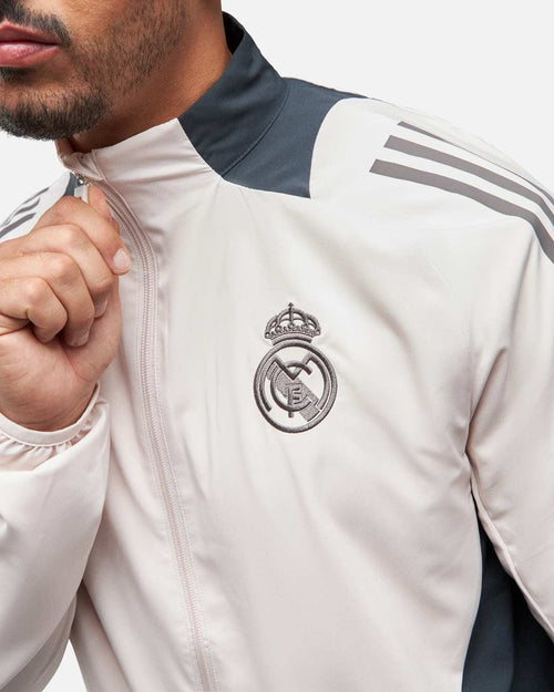 Veste de survêtement Real Madrid 2024/2025 - Beige - FootKorner Testing