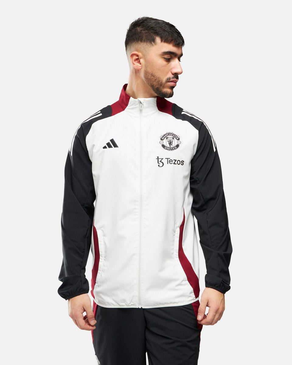 FootKorner TestingVeste de survêtement Manchester United 2024/2025 - Blanc/Noir