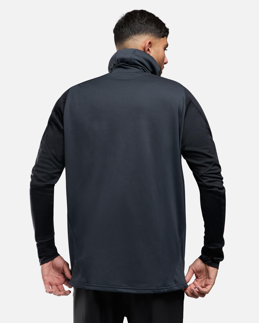 FootKorner TestingHaut 1/4 zip Manchester United Cagoule Intégrée 2024/2025 - Noir/Rouge