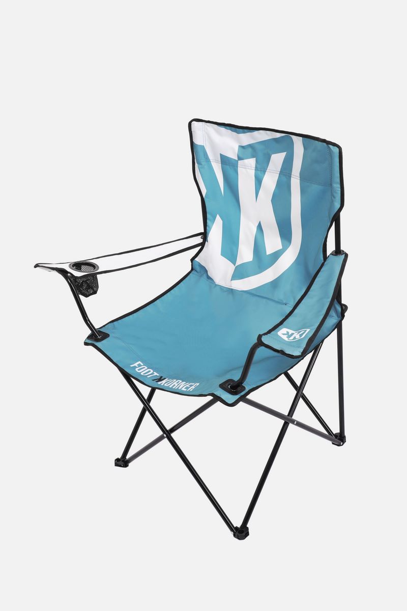 FootKorner TestingChaise Pliante FK II - Bleu/Blanc