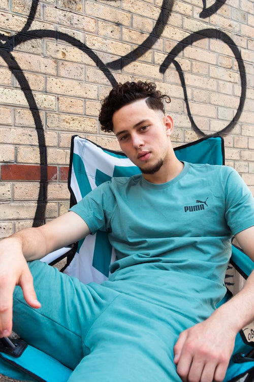 Chaise Pliante FK II - Bleu/Blanc - FootKorner Testing