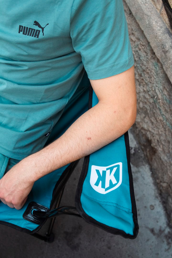 FootKorner TestingChaise Pliante FK II - Bleu/Blanc