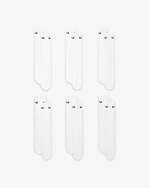 Pack de 6 paires de chaussettes Nike - Blanc - FootKorner Testing
