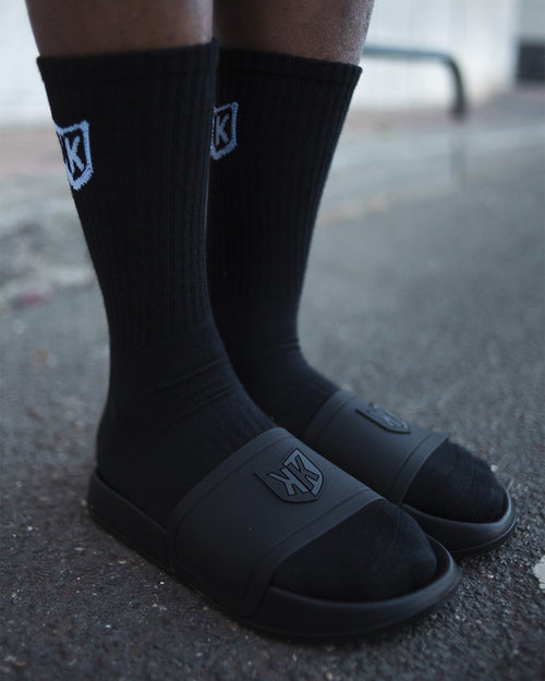 Claquettes FK Basic - Noir - FootKorner Testing