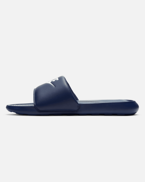 Claquettes Nike Victori One - Bleu/Blanc - FootKorner Testing