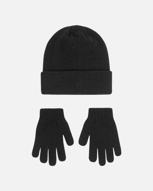 Coffret Bonnet et Gants Nike Junior - Noir/Blanc - FootKorner Testing