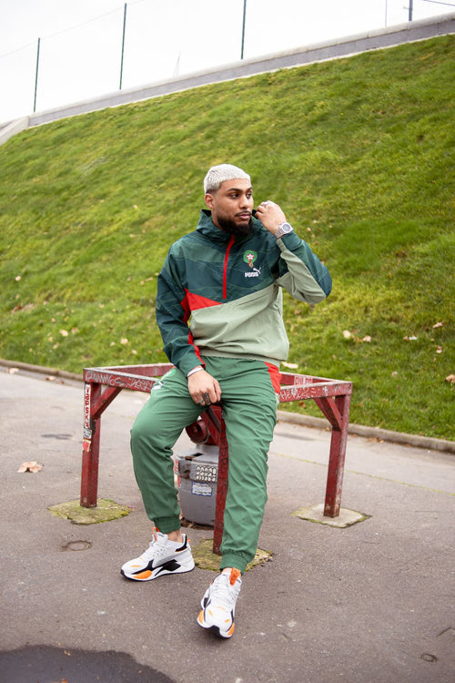 Pantalon de Survêtement Maroc 2023 - Vert/Rouge - FootKorner Testing