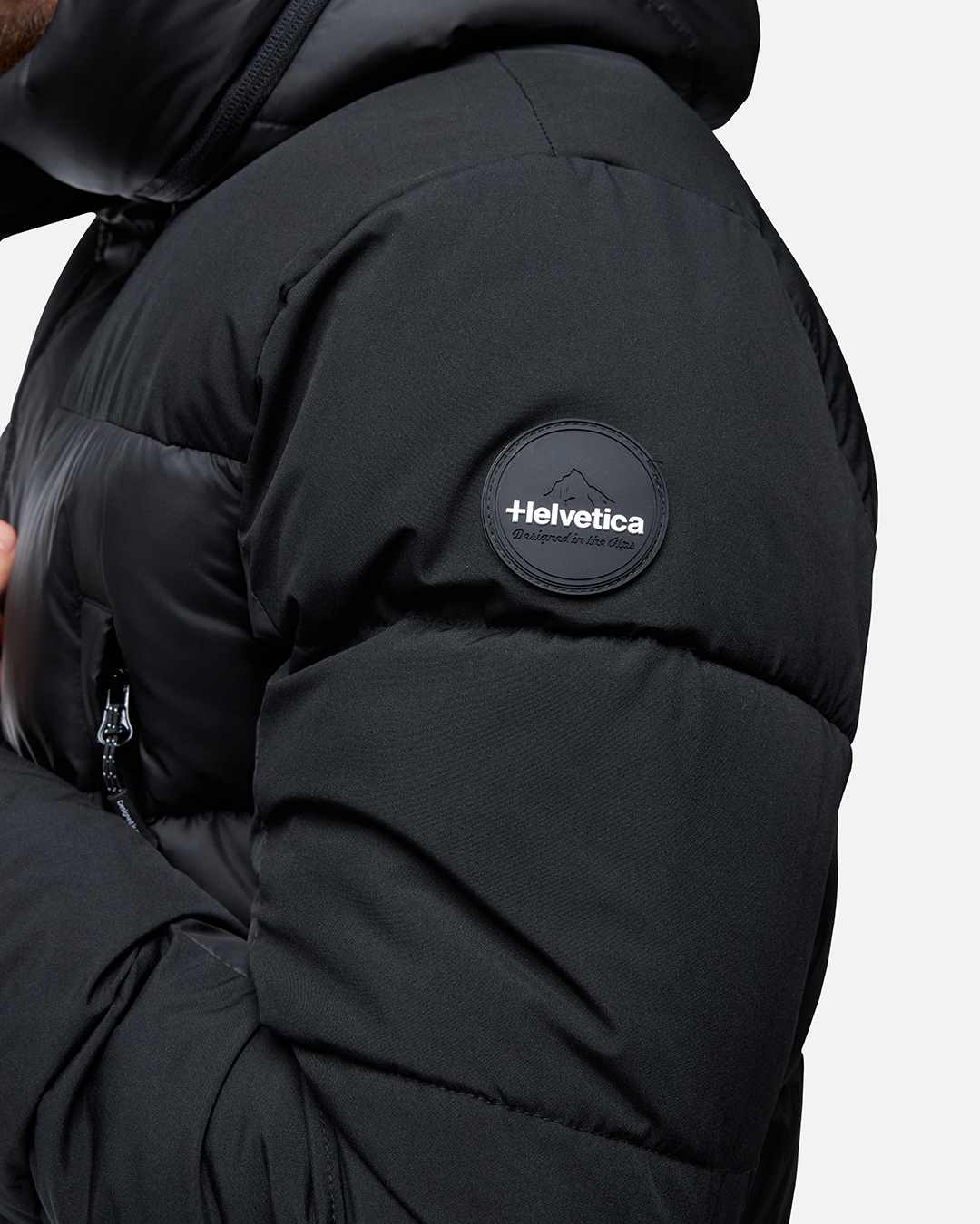 FootKorner TestingDoudoune Helvetica Ricky 2 cagoule intégrée - Noir