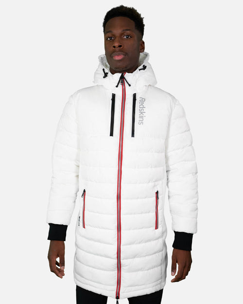 Doudoune longue Redskins Darren Swell - Blanc - FootKorner Testing