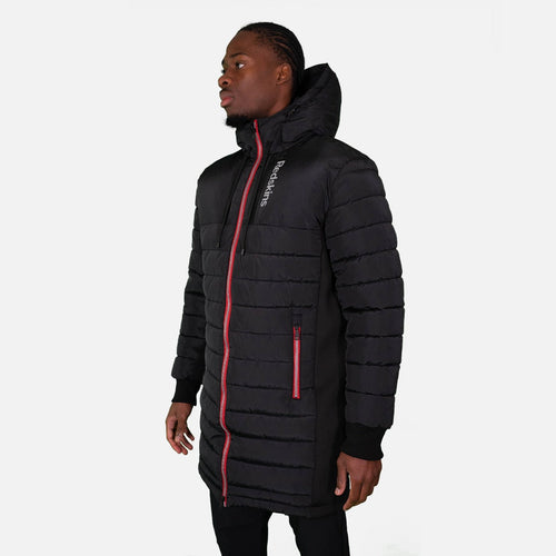 Doudoune longue Redskins Darren Swell - Noir/Rouge - FootKorner Testing