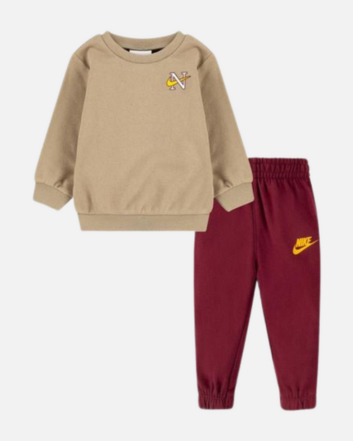 Ensemble de Survêtement Nike Junior - Beige/Bordeaux - FootKorner Testing
