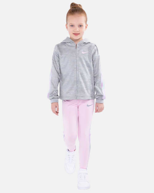 Ensemble Nike fille Therma-Fit - Gris/Rose - FootKorner Testing