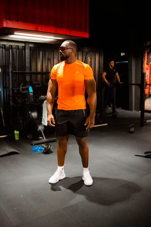 Ensemble Scampia First - Noir/Orange - FootKorner Testing