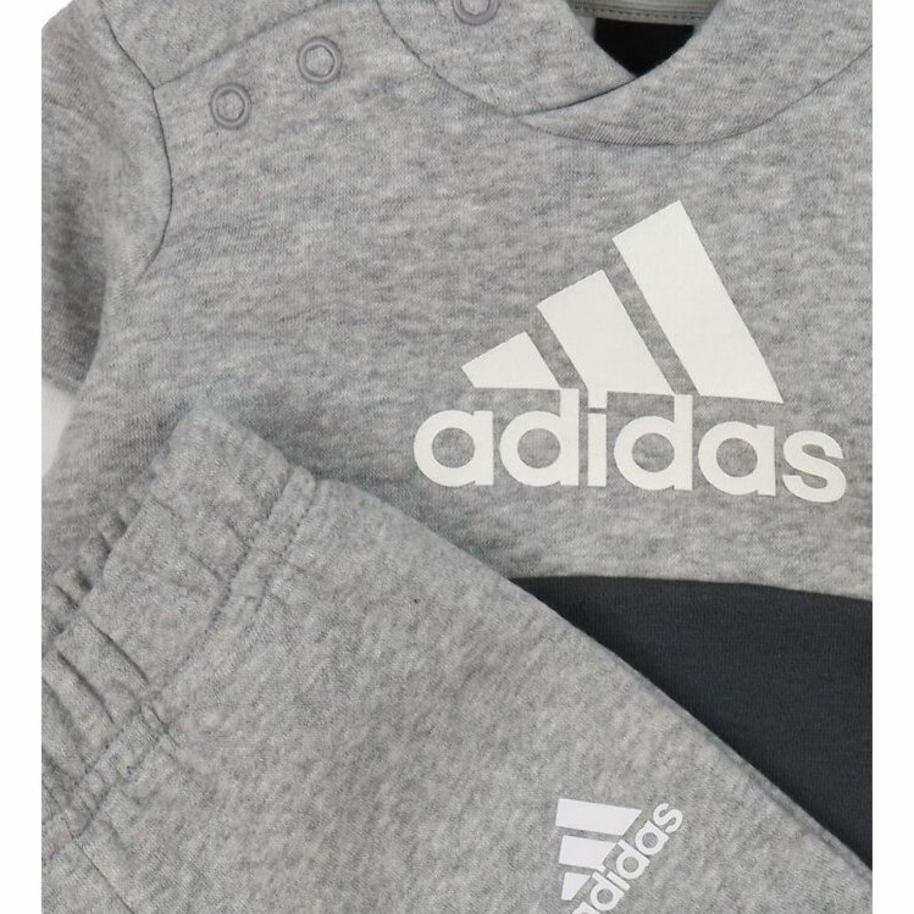 FootKorner TestingEnsemble Survêtement Adidas Bébé - Gris/Blanc/Noir