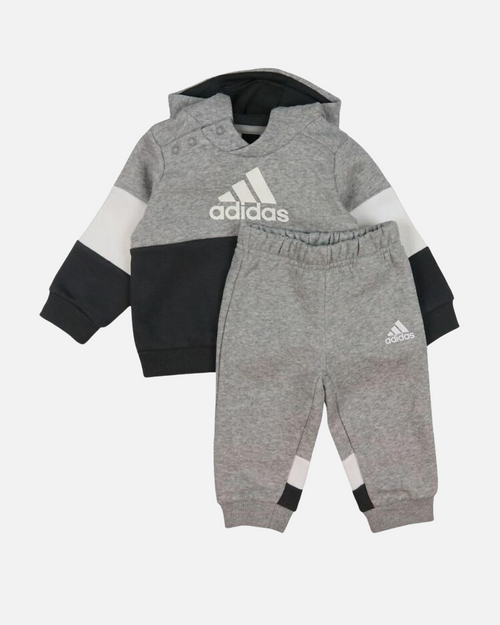 Ensemble Survêtement Adidas Bébé - Gris/Blanc/Noir - FootKorner Testing