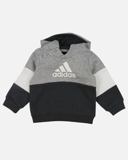Ensemble Survêtement Adidas Bébé - Gris/Blanc/Noir - FootKorner Testing