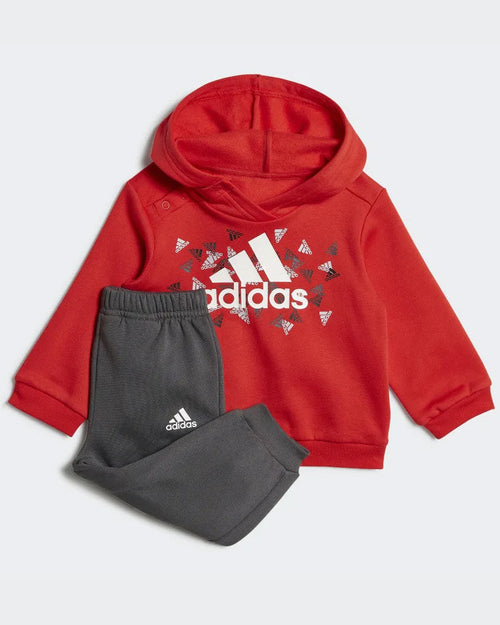 Ensemble Survêtement Adidas Bébé - Rouge/Blanc/Gris - FootKorner Testing