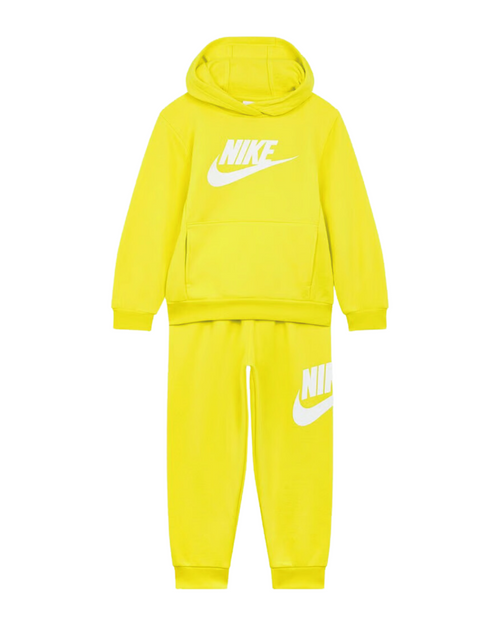 Ensemble survêtement Nike Club Fleece Enfant - Jaune/Blanc - FootKorner Testing