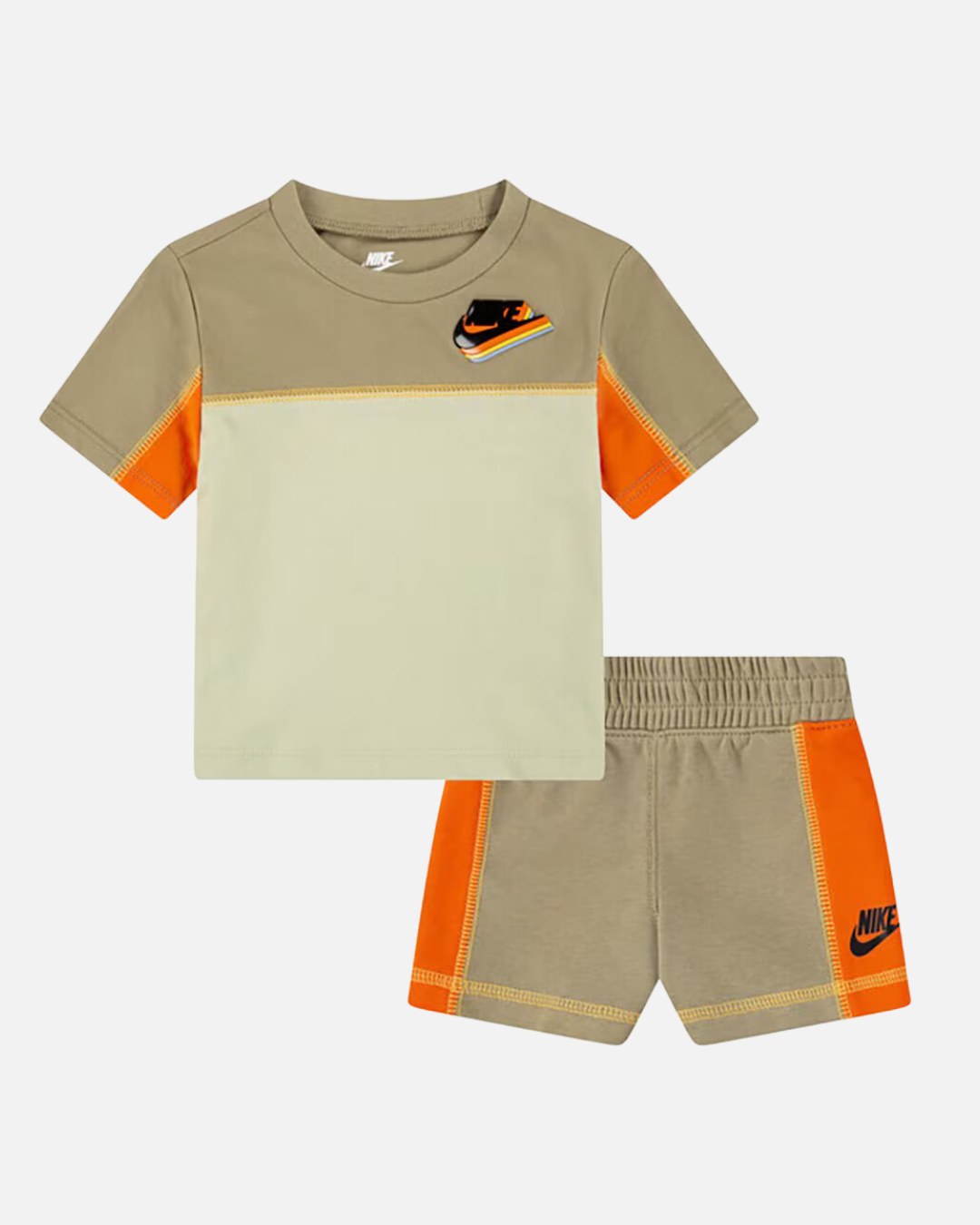 FootKorner TestingEnsemble T-shirt/Short Nike Bébé - Beige/Kaki