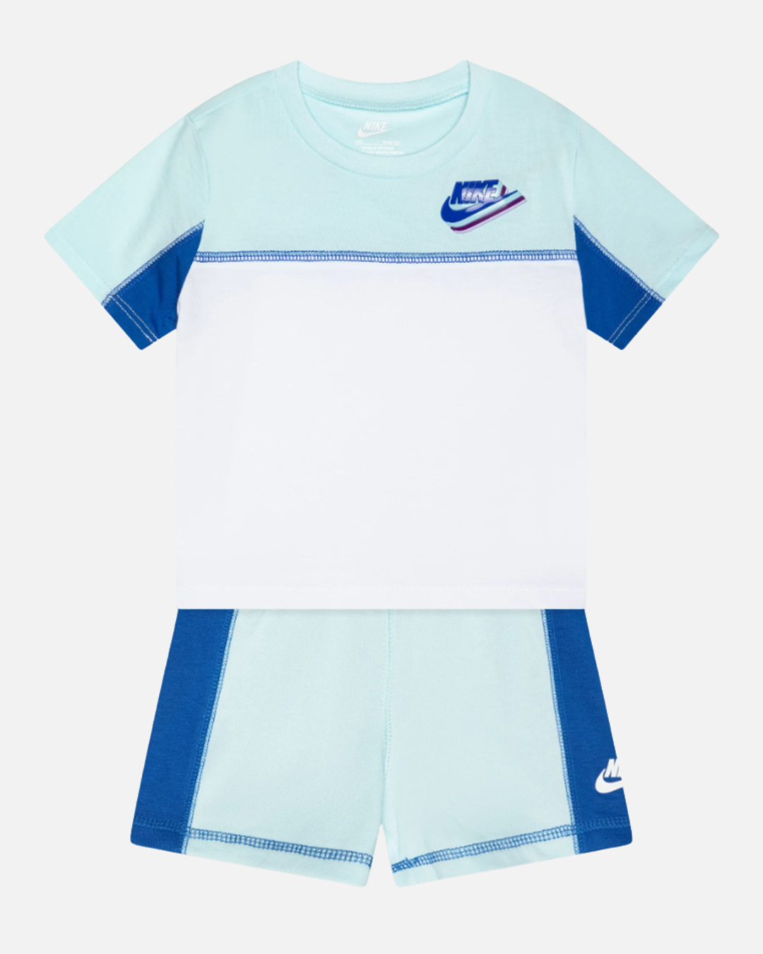 FootKorner TestingEnsemble T-shirt/Short Nike Bébé - Bleu/Blanc