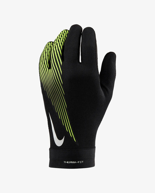 Gants Nike Academy Junior - Noir/Jaune - FootKorner Testing